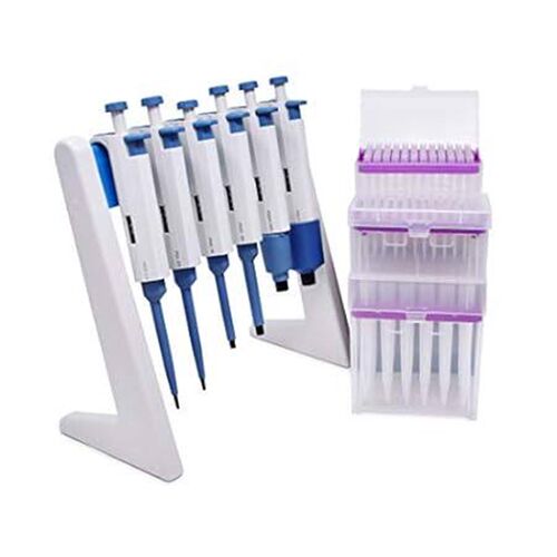 Complete 6 Micropipettes Kit 0.1l to 10ml : 6 Pipettors