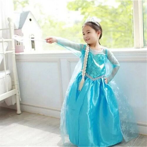 Girls Snow Queen Elsa Kids Costumes For Girls 2024 Carnival