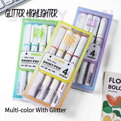 Glitter Highlighters Creative Colorful Shiny High Gloss Fluo
