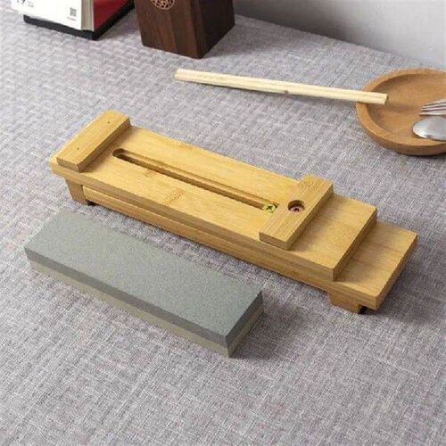 Sharpening Stone Base Non-Slip Whetstone Stand Solid Wood