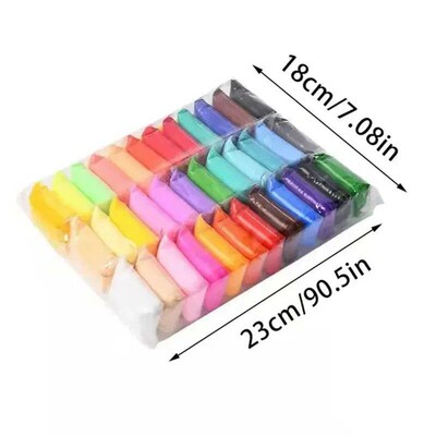 12/24/36 pcs Colorful Super Light Clay DIY Toys Air Dry Poly
