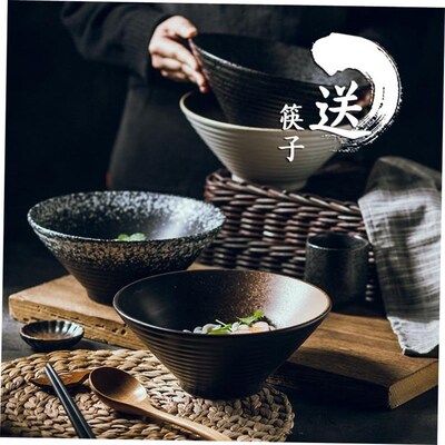 Japanese ceramic bowl commercial large ramen bowl rice bowl