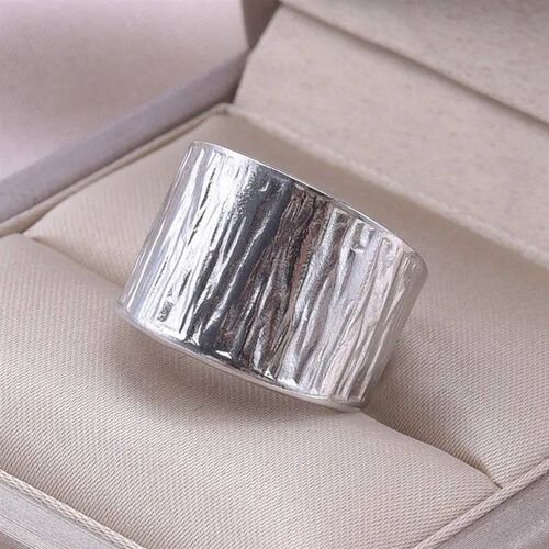 Stainless Steel Wide Rings For Women Men Irregular Personali
