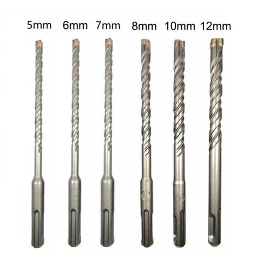 6Pcs 5-12mm SDS Plus Lectric Hammer Drill Bits 5/6/7/8/10/12