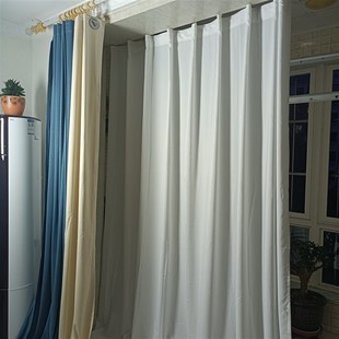 成品纱窗帘飘逸幻影纱垂感隔断半窗纱客厅阳台落地纱帘