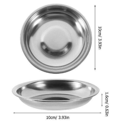 10 Pcs Disc Set Ketchup Plates Mustard Dessert Mixing Bowl