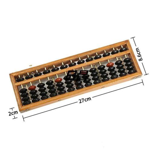 Ancient Calculator Abacus Bead Toy Wooden Frame Classic  Dev