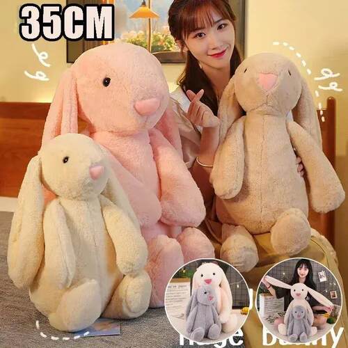 Long Ear Bunny Plush Stuffed Animal Unisex Soft Cotton Cute