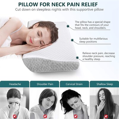 Cervical Anti Snore Pillows for Sleeping Neck Pain Relief 枕