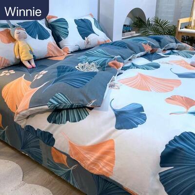 100% cotton bed sheet set bedding bedsheets sets duvet cover