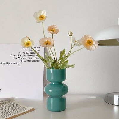 Glass Vase Nordic Home Decoration Room Decor Flower Vase Flo