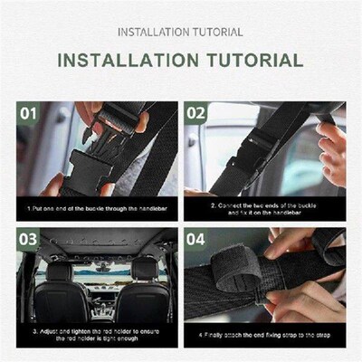 Fishing Rod Holder For Car Fishing Rod Holders Straps 2 PCS