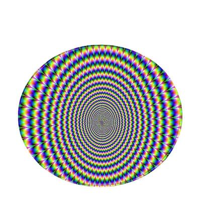 3d地毯跨境立体视觉圆形地毯客厅陷阱图案门垫茶几沙发毯错觉地毯