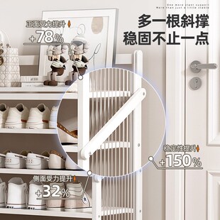 Folding shoe rack save space dustproof cabinet storage shelf