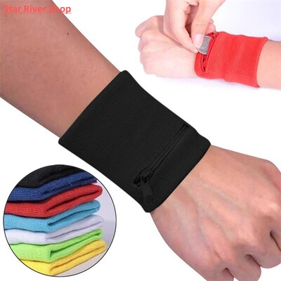 Zipper Wrist Wallet Pouch Running Sports Arm Band Bag For MP
