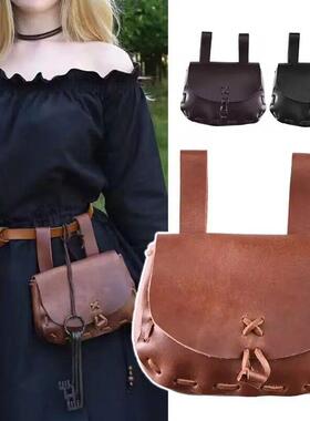 Tas Pinggang Gaya Renaisans Abad Pertengahan Kulit PU Dompet
