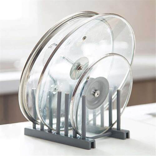 Kitchen Organizer Pot Lid Rack Stainless Steel Spoon Holder
