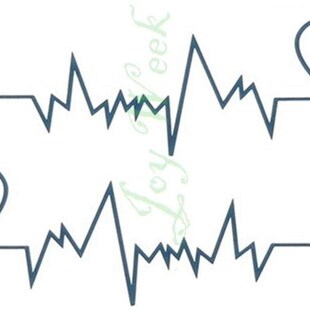Waterproof Temporary Tattoo Sticker Body Art Love Wave Heart