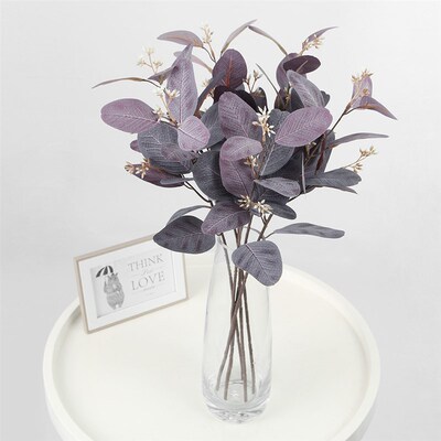 Artificial Green Eucalyptus Plastic Plants Simulation Money