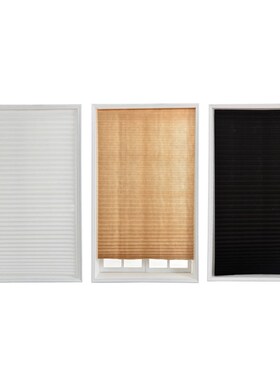High Pleated Paper Curtain Light Filtering Adhesive Inside
