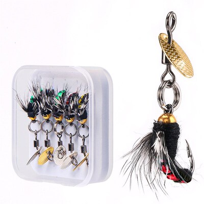 5pcs Fly Hooks Flies Insect Lures Bait Fly Fishing Decoy Bai