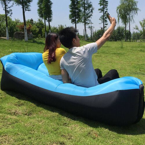 Camping Inflatable Air Sofa Tent Camp Bed Travel Lazy Beach