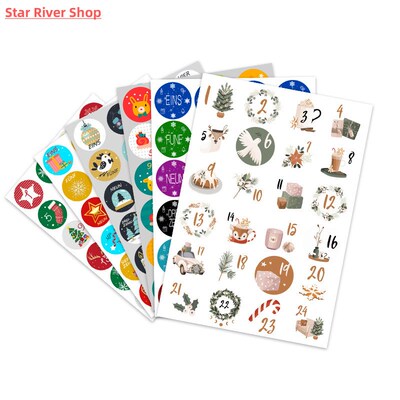 Cute Stickers Christmas Gifts Packaging Labels Creative Numb