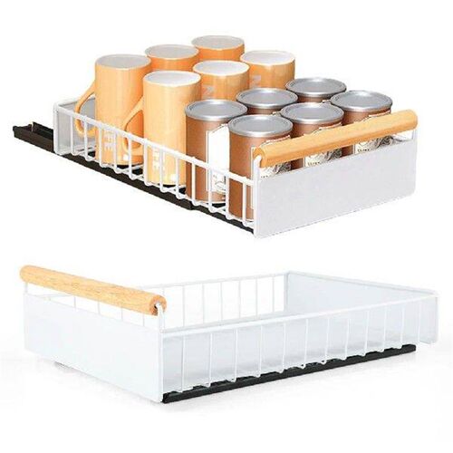 Pull Out Cabinet Organizer Heavy Duty Sliding Drawer Fixed