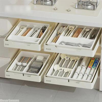 Kitchen Drawer Organizer Silverware Utensil Tray for Flatwar