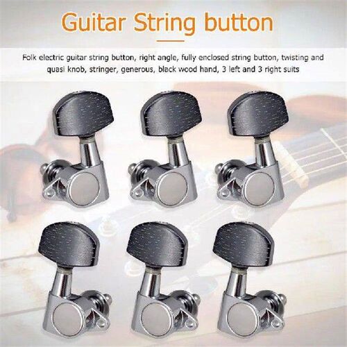 6Pcs Closed Knob Machine Heads Tuners Wear Resistant Tuner
