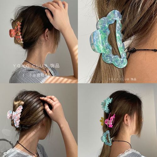 Hot Sale Solid Color Claw Clip Large Barrette Crab Hair