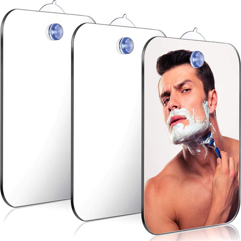 Acrylic Bath Mirror Bathroom Tools Shower Shaving Fogless Mi - 实物图