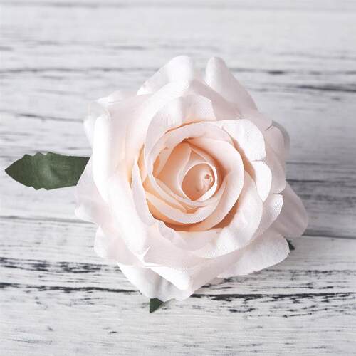 5pcs artificial roses white silk fake roses flower faux head