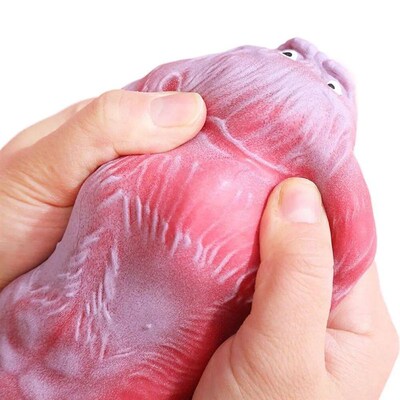 9cm Elastic Monkey Toy Creative Sress Relief Toys  Lala Happ