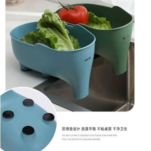 Sink Strainer Elephant Sculpt Leftover Drain Basket Fruit an