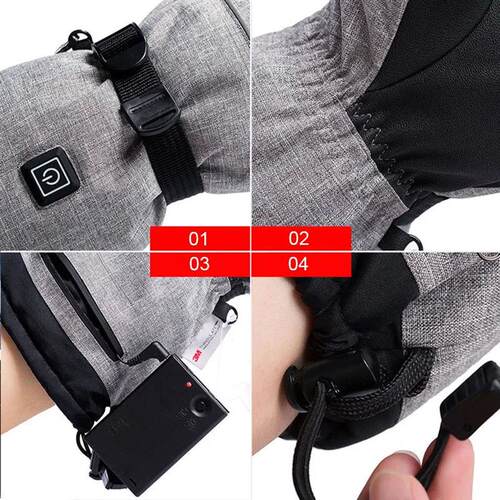 Winter Gloves 3M Cotton Heating Hand Warmer Electric Thermal
