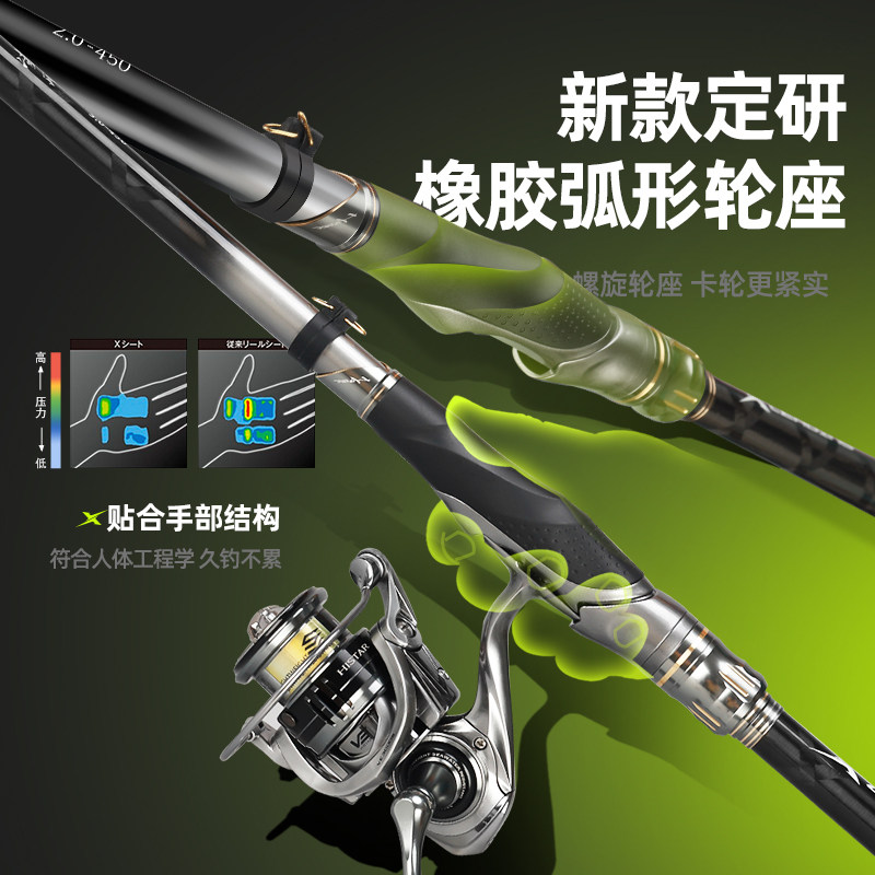 哈斯达凌风矶钓滑漂竿碳素超硬超轻大导环远投超细矶竿2023新款,户外/登山/野营/旅行用品,矶钓竿,淘宝优惠券,粉丝福利购,淘宝优惠卷