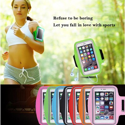 Sports Arm Bag Mobile Phone Holder Bag Running Gym Armband E
