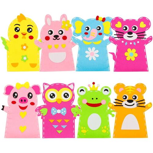4 Pcs/set Cartoon DIY Sewing Kit Kids Felt Toys on Hand Pupp