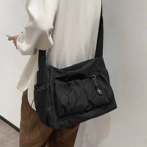 High-capacity Unisex Shoulder Crossbody Bag Large Men Nylon