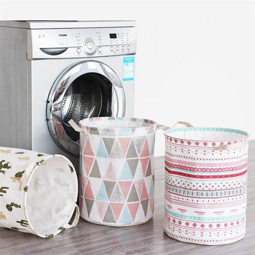 2021 New Super Large Laundry Basket With Drawstring Round Di