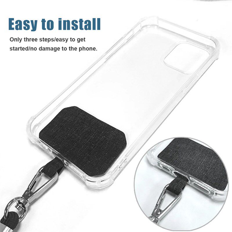 Universal Crossbody Patch Lanyards Adjustable Business Mobil - 实物图