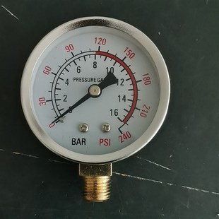 压力表 径向式 M螺纹直径气压表 空压机专用压力表