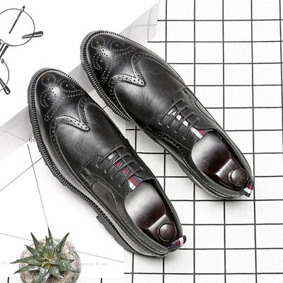 Classic leather dress shoes for men business shoes尖头男皮鞋