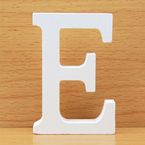 8 CM Letras Decorativas Grandes White Wooden Letters Home De