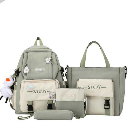 Schoolbag womens large campus canvas bag  to grade five or