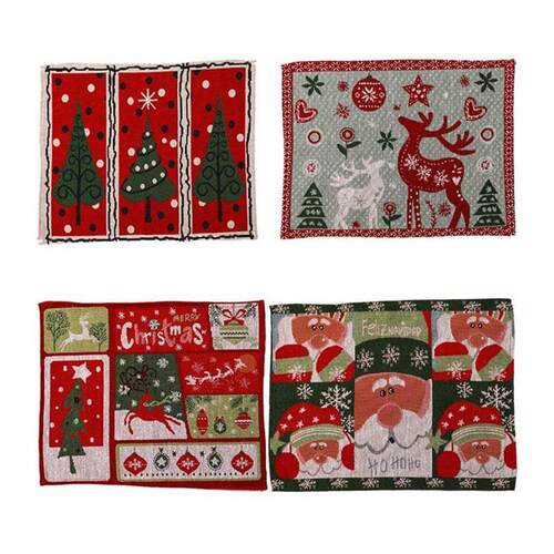 Christmas Christmas Placemat Family Dining Table Atmosphere