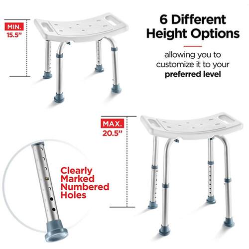 Shower Chair for Elderly Anti Slip Bath Chair Seat Bench