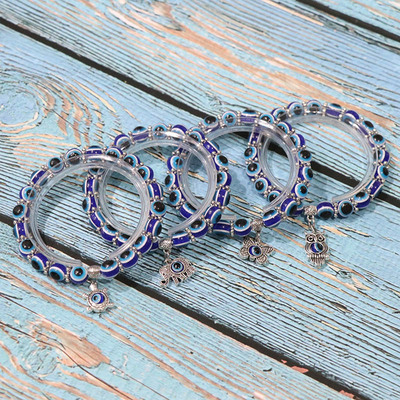 Lucky Turkish Blue Eye Bracelet for Women Men Elephant Butte