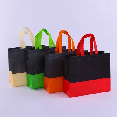 Women Men Reusable Shopping Bag splice ecological reusable b